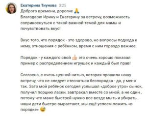 отзывы о встрече Порядок и дети (4)